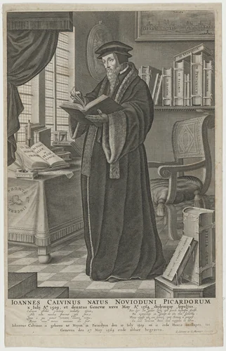 John Calvin by I. Covens, print
