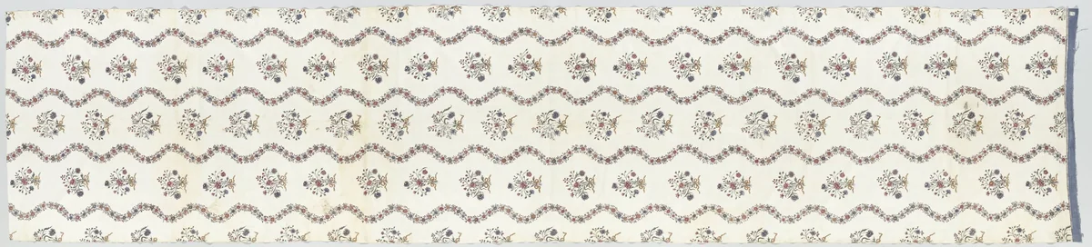 Chintz with Garlands and Bouquets by anonymous, other, 1775