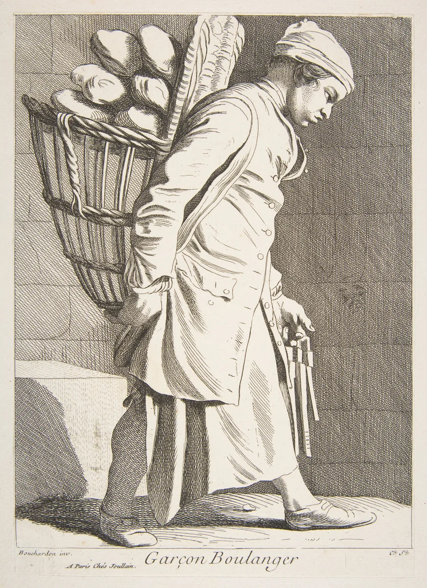 Baker Boy by Anne Claude Philippe de Tubières, print, 1746
