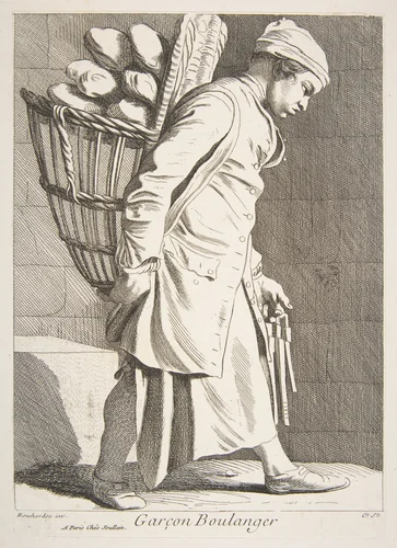 Baker Boy by Anne Claude Philippe de Tubières, print, 1746