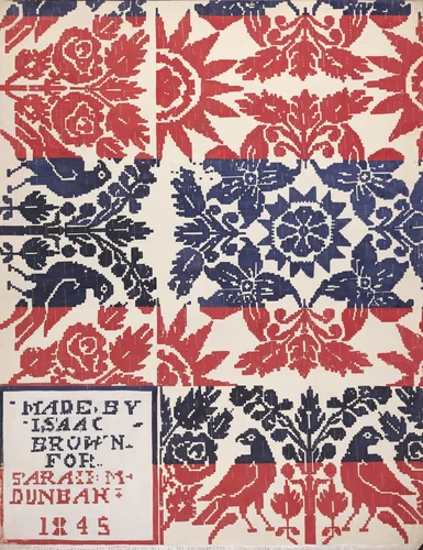 Coverlet by Katherine Hastings, index of american design, 1937