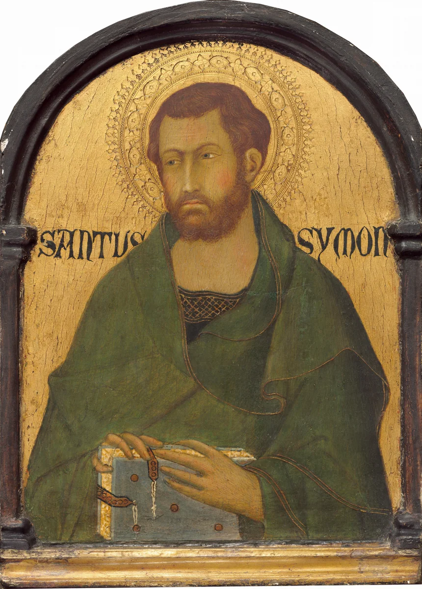 Saint Simon by Simone Martini, painting, 1315-1320