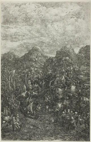 The Miraculous Draught of Fishes by Rodolphe Bresdin, print, 1883
