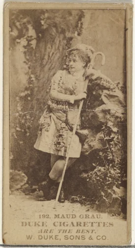 Card Number 192, Maud Grau, from the Actors and Actresses series (N145-7) issued by Duke Sons & Co. to promote Duke Cigarettes by W. Duke, Sons & Co., photograph, 1880-1889