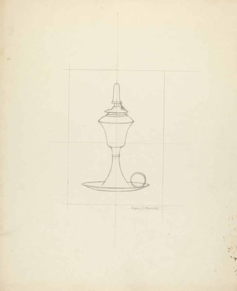 Technique Demonstration by Eugene Barrell, index of american design, 1935-1942