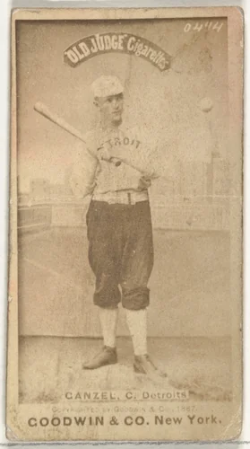 Charles William "Charlie" Ganzel, Catcher, Detroit Wolverines, from the Old Judge series (N172) for Old Judge Cigarettes by Goodwin & Company, photograph, 1887