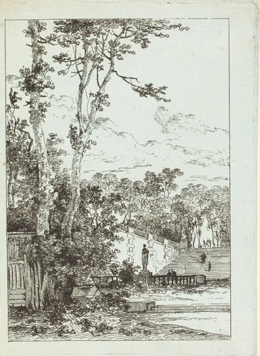 Abandoned Park by Louis Gabriel Moreau, print, 1780