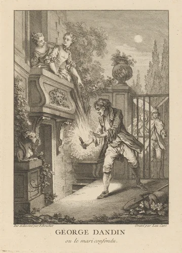 Gravures de Boucher pour les Oeuvres de Molière [Figures de Boucher pour Molière] by Jean-Baptiste Mauzaisse, book, 1734-1770