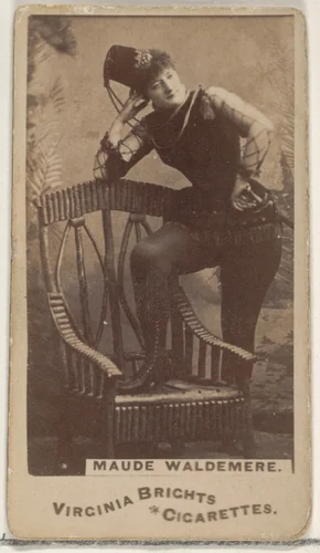 Maude Waldemere, from the Actors and Actresses series (N45, Type 1) for Virginia Brights Cigarettes by Allen & Ginter, photograph, 1885-1891