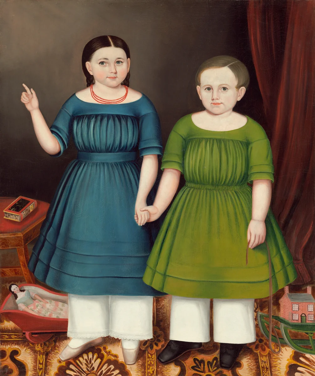 Mary and Francis Wilcox by Joseph Whiting Stock, painting, 1845