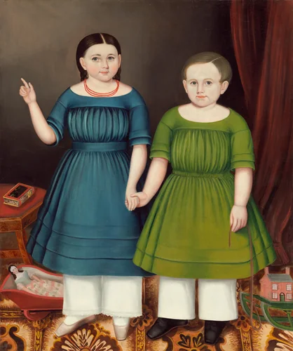 Mary and Francis Wilcox by Joseph Whiting Stock, painting, 1845