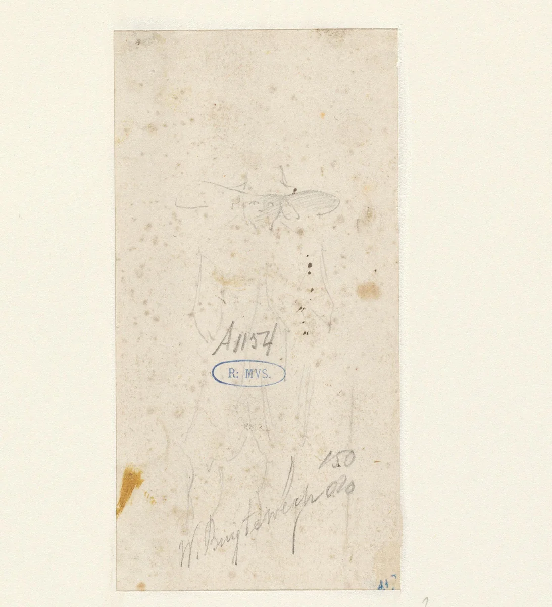 Sketch of a Man with a Hat with a wide Brim by Willem Pietersz Buytewech, drawing, 1630