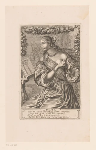 Personificatie van de logica by Pierre Lombard, print, 1623-1681