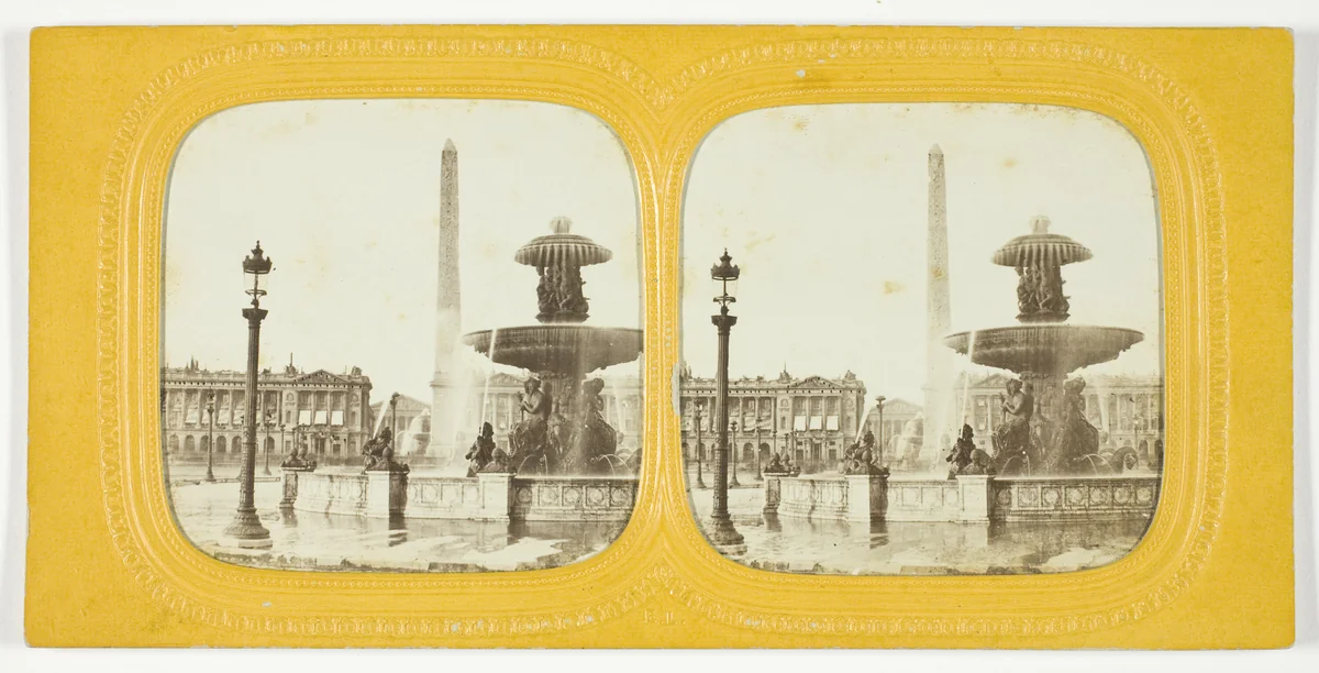 Place de la Concorde by Artist Unknown, photograph, 1875-1899