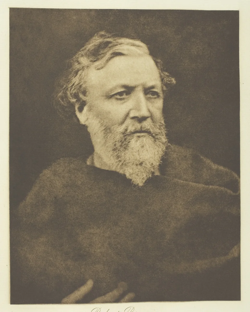 Robert Browning by Julia Margaret Cameron, print, 1865