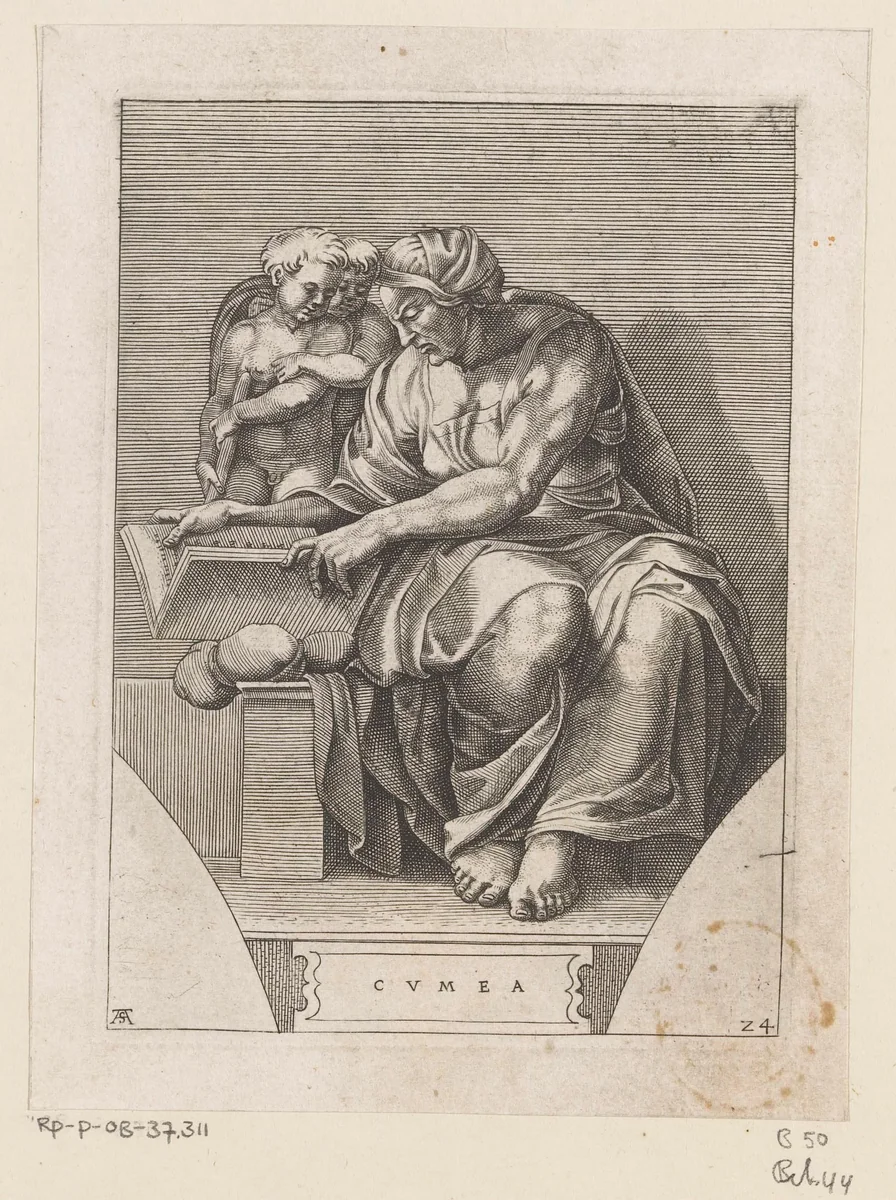 Sibille van Cumae by Unknown, print, 1585