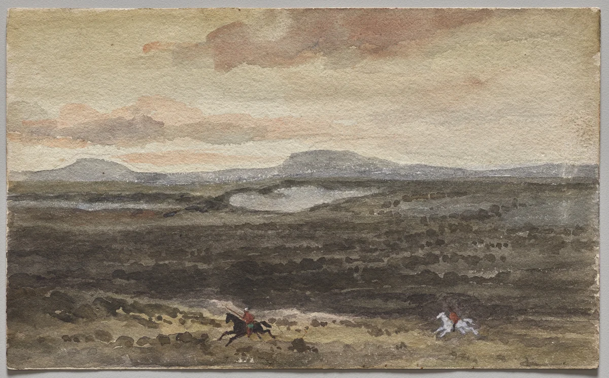 View of the Midwest Plains by Frédéric Auguste Bartholdi, drawing, 1866-1876