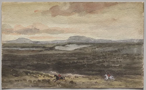 View of the Midwest Plains by Frédéric Auguste Bartholdi, drawing, 1866-1876