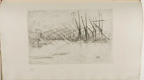 Pickle Herring Wharf by James McNeill Whistler, print, 1876-1877