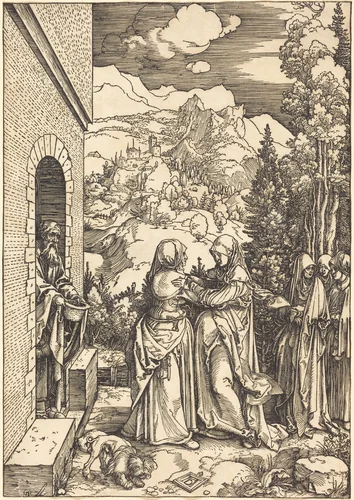 The Visitation by Albrecht Dürer, print, 1504