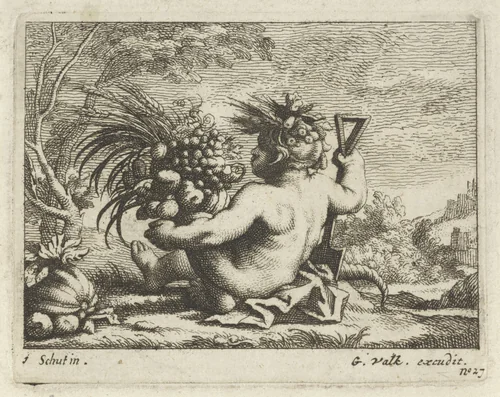 Aarde by anonymous, print, 1670-1726