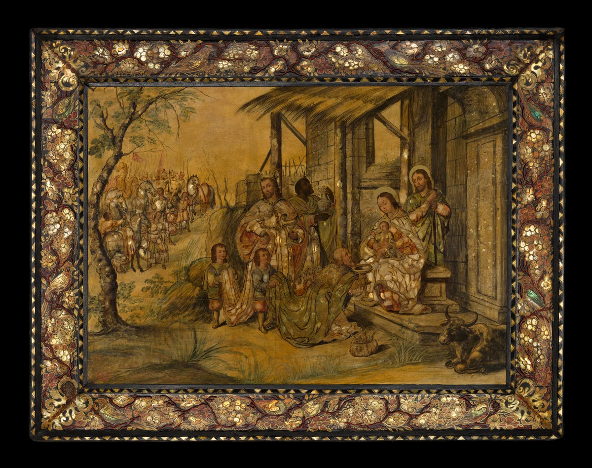 The Adoration of the Magi by Miguel Gonzalez, artwork, 1690-1700