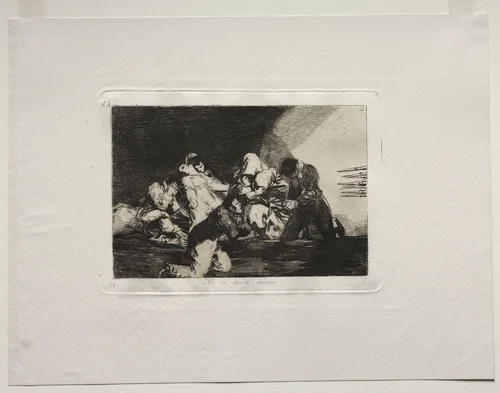 The Horrors of War: One Can't Look by Francisco de Goya, print, 1810-1820