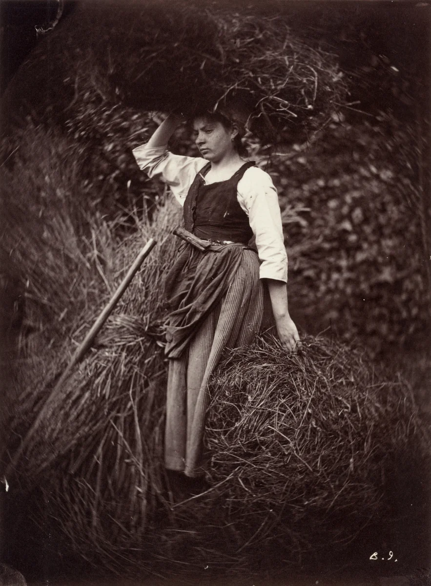 Peasant by Auguste Giraudon, photograph, 1870