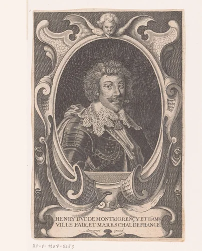 Portret van Henri II de Montmorency by anonymous, print, 1610-1668