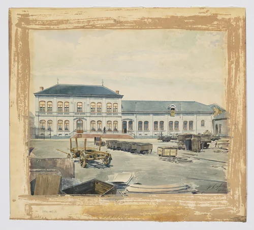 Perspective View from a series of Mines and Factories by Th Defoiss, drawing, 1900-1910