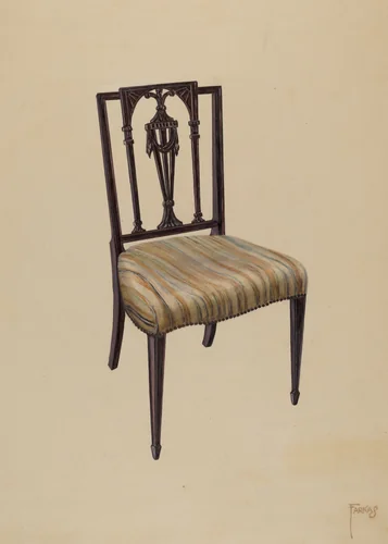 Side Chair by Paul Farkas, index of american design, 1935-1942