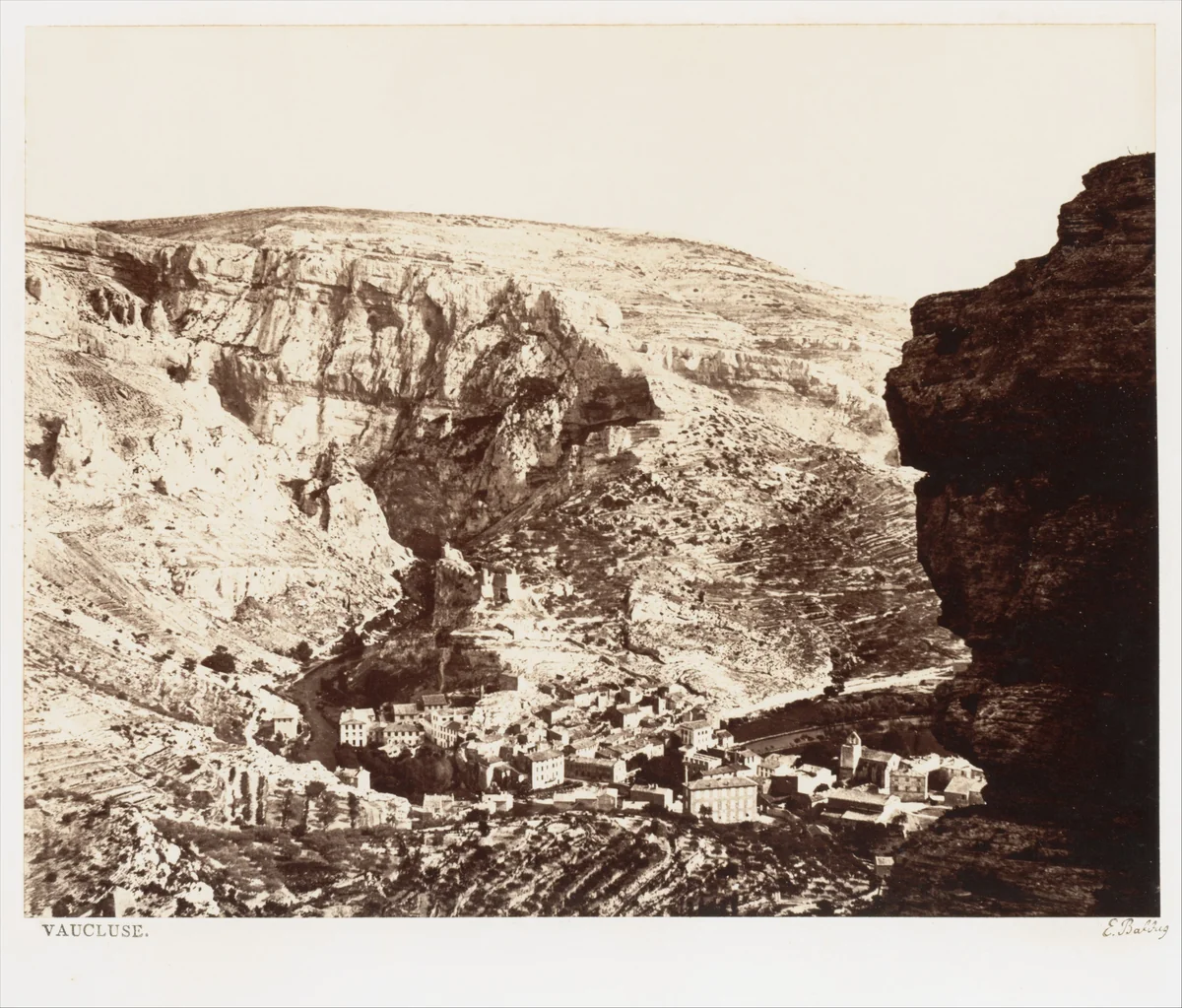 Vaucluse by Edouard Baldus, photograph, 1861-1864