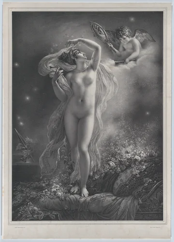 Danaë by Anne-Louis Girodet-Trioson, print, 1824
