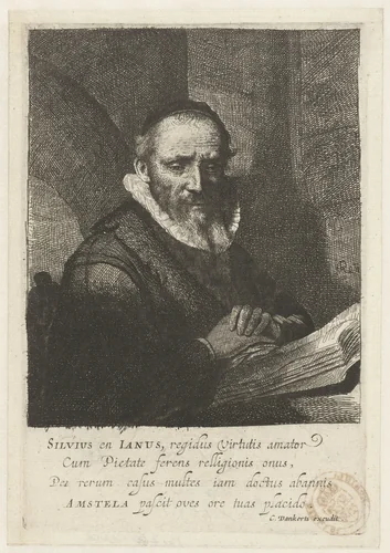 Jan Cornelis Sylvius by Salomon Savery, print, 1633-1683