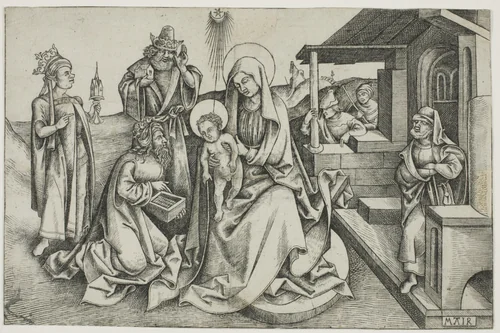 Adoration of the Magi by Nicolaus Alexander Mair, print, 1499