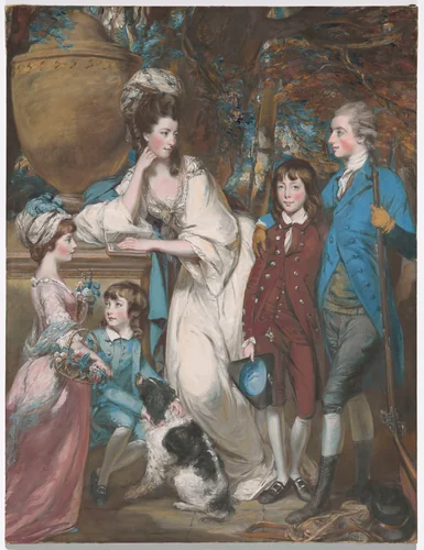 The Yorke Family by Daniel Gardner, drawing, 1770-1780