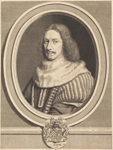 Nicholas Potier de Novion by Robert Nanteuil, print, 1623-1678