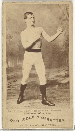 Tommy Warren, from the Celebrities and Prizefighters series (N174) for Old Judge Cigarettes by Goodwin & Company, photograph, 1887-1888
