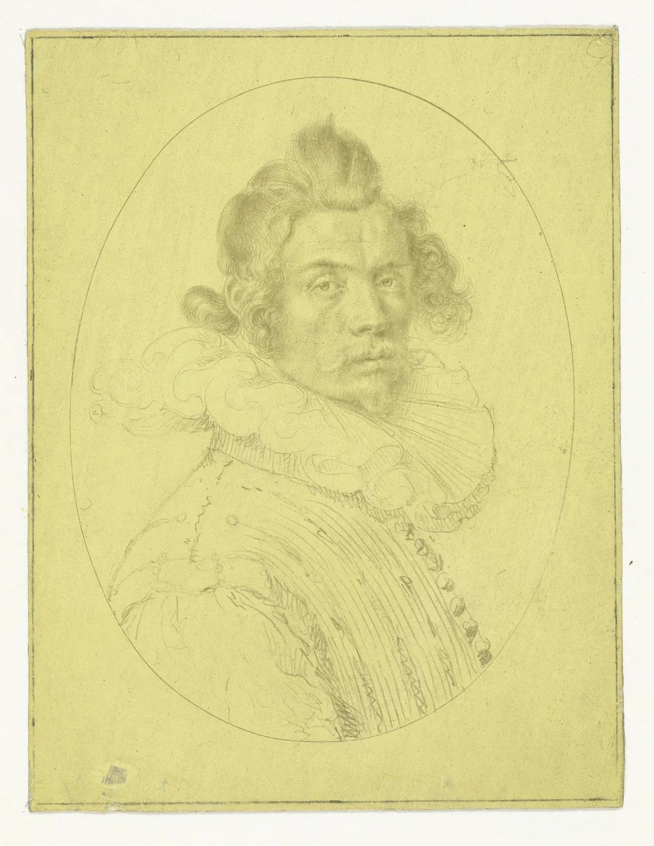 Portret van Pieter Hugo de Bois by Jacques de Gheyn, drawing, 1591-1601