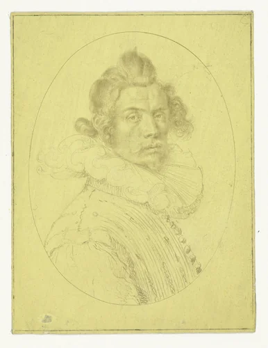 Portret van Pieter Hugo de Bois by Jacques de Gheyn, drawing, 1591-1601