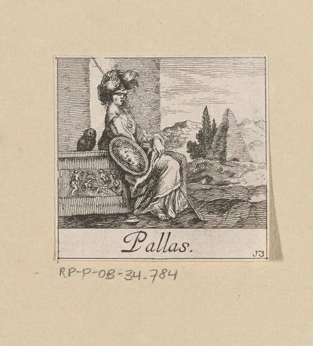 Minerva by anonymous, print, 1620-1664