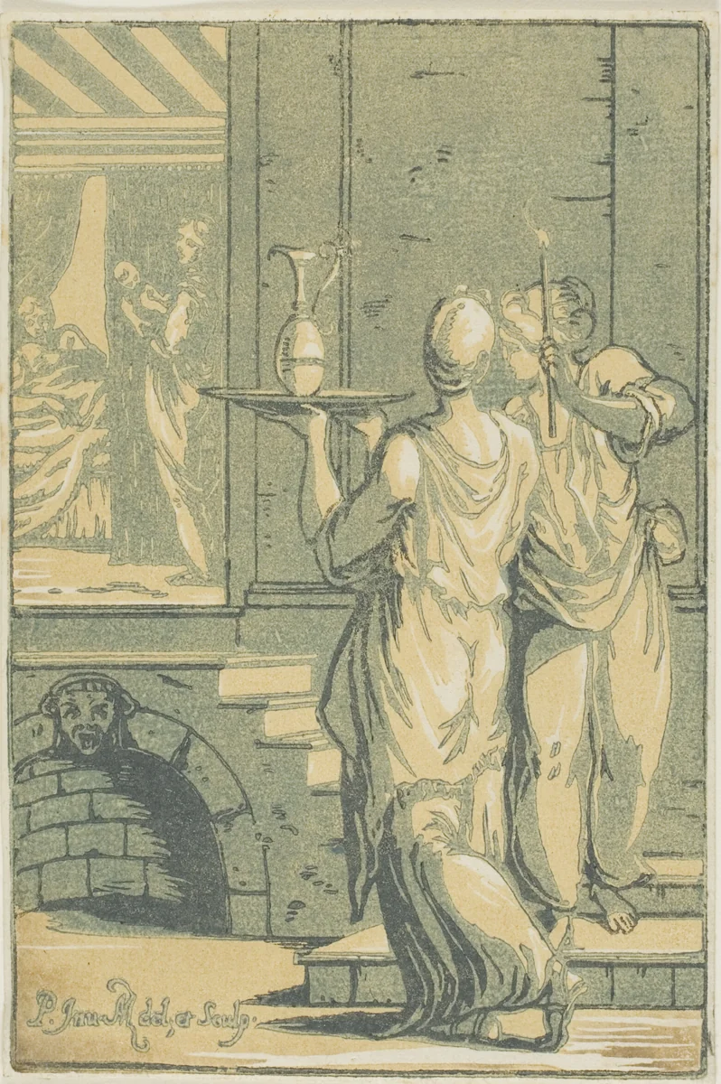 The Birth of the Virgin by Anton Maria Zanetti, print, 1722