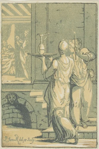 The Birth of the Virgin by Anton Maria Zanetti, print, 1722