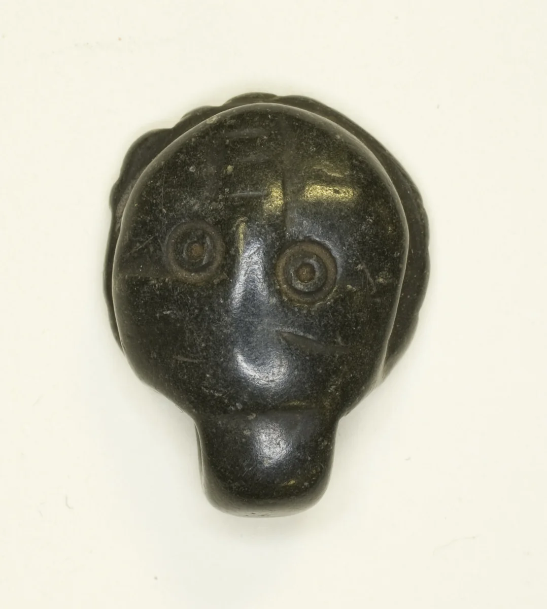 Face Amulet by Egyptian, metalwork, 301-700