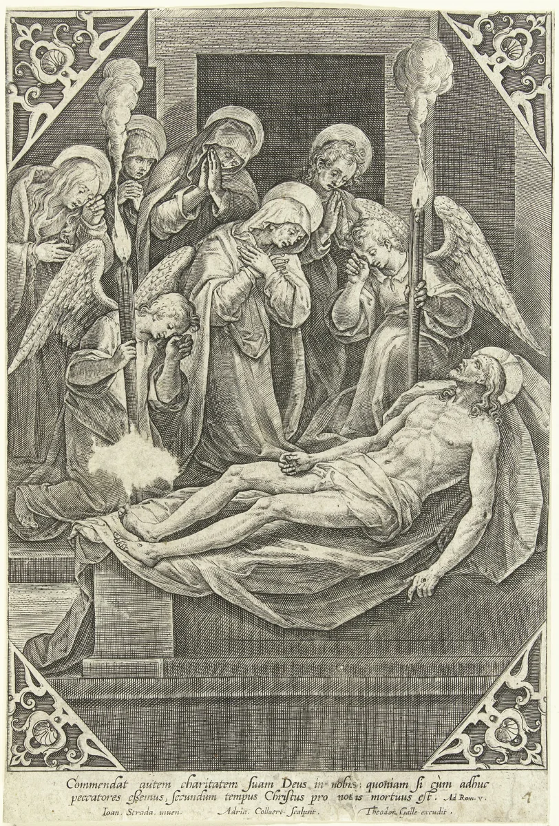 Bewening van Christus by Unknown, print, 1570-1618