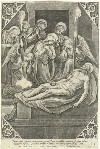 Bewening van Christus by Unknown, print, 1570-1618