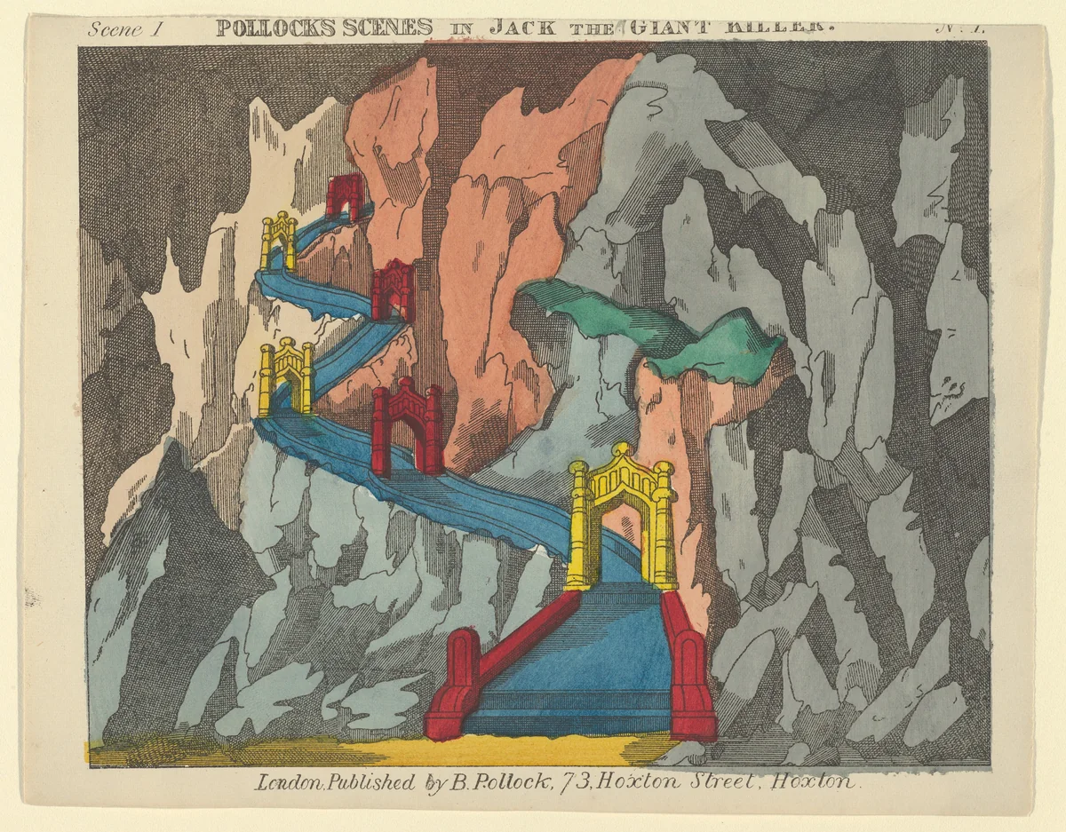 Scene 1, from Jack and the Giant Killer, Scenes for a Toy Theater by Benjamin Pollock, print, 1870-1890