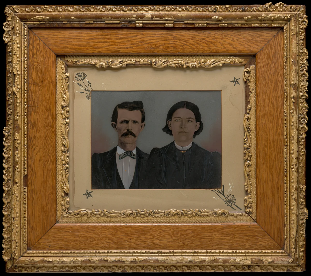 Portrait of a Man and Woman by American 19th Century, photograph, 1860-1869