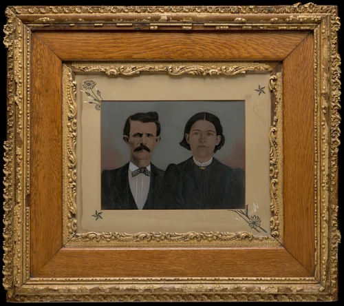 Portrait of a Man and Woman by American 19th Century, photograph, 1860-1869