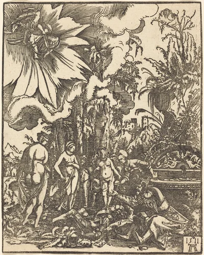 The Judgment of Paris by Albrecht Altdorfer, print, 1511